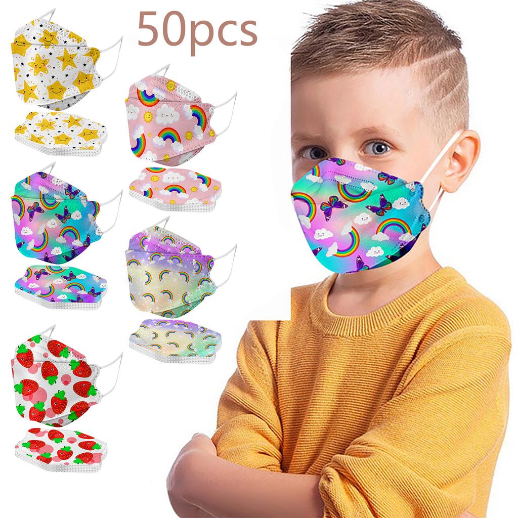 Children's Fruit Series Printed Face Mask Daily Protective Breathable Face Mask