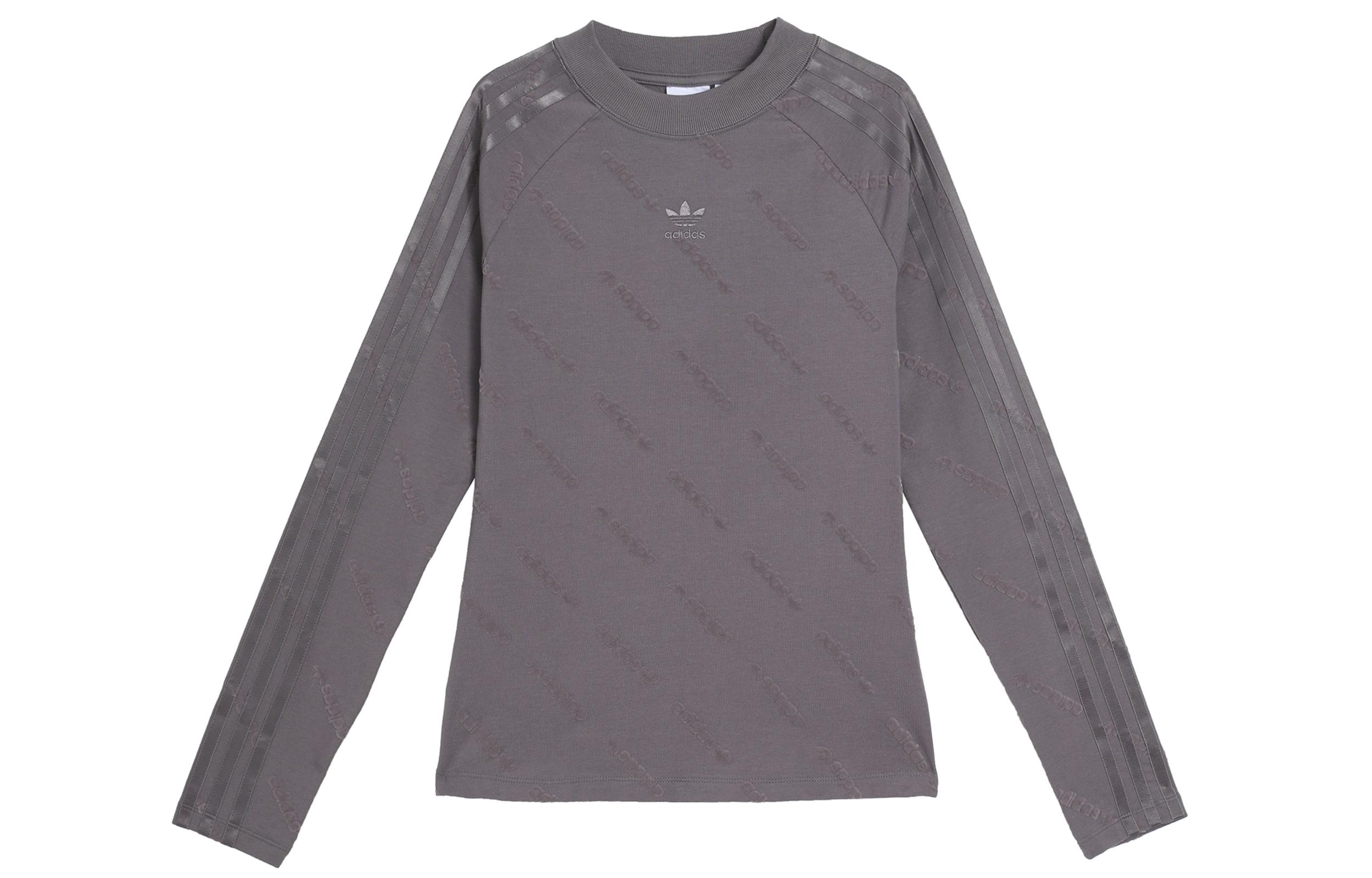 Adidas Originals LONG SLEEVE TOP T Shirt Women s Shadow Trace Gray JE8356 M