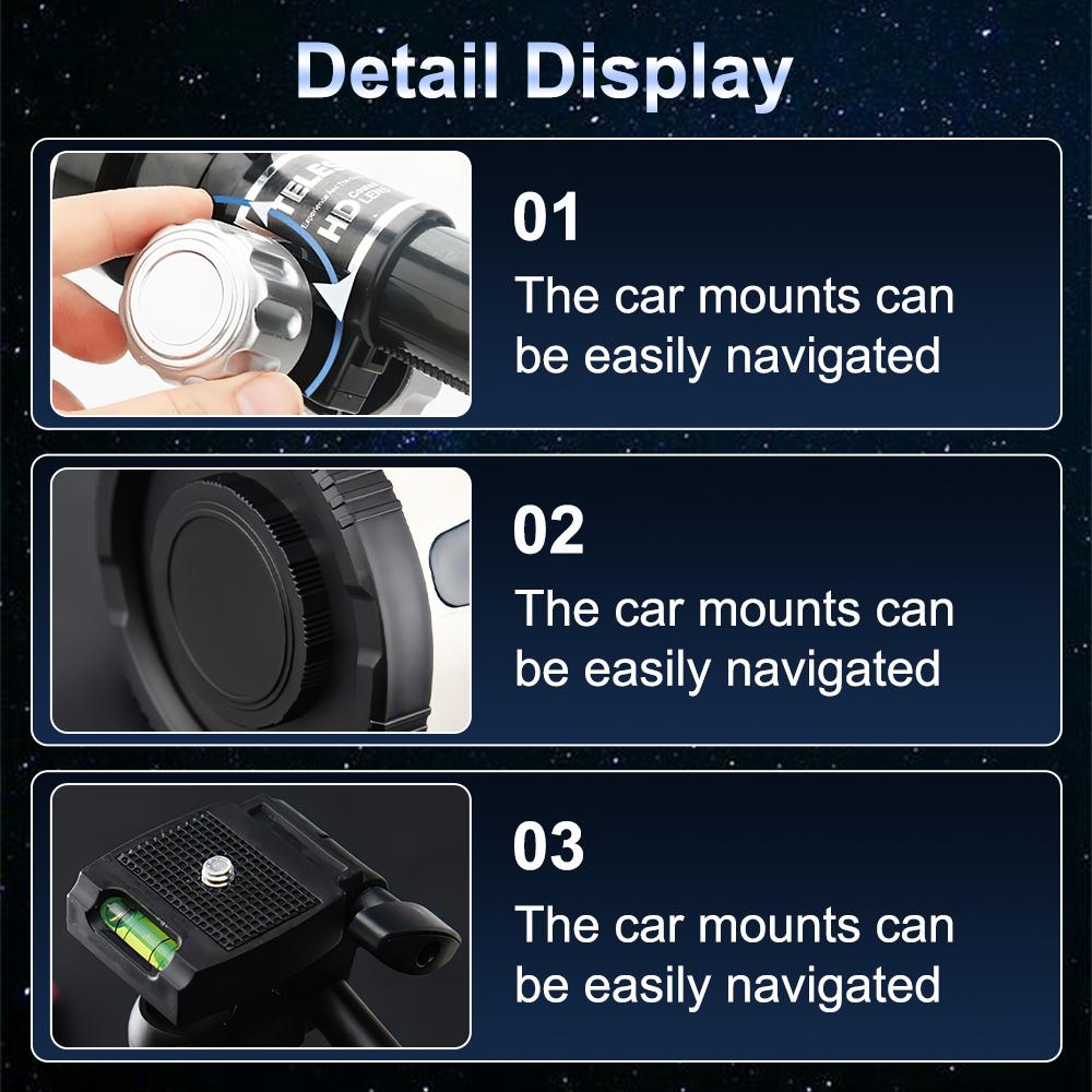 Professional HD Astronomical Telescope FMC Multi-coated Optical Double Lens Monocular for Watching See The Moon and Stars Bird