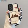 KEYSION Cartoon Cute Plush Embroidery Case for Samsung A52 5G A52S A51 with Lanyard Shockproof Phone Cover for Galaxy A32 4G