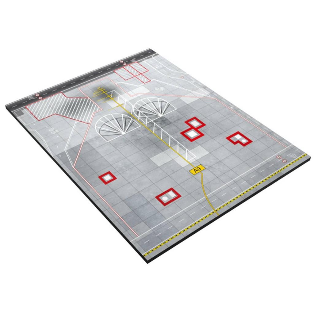 Airport Apron Display Board Finely Crafted Model Taxiway Base Realistic Asphalt