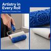 Smooth Coating Paint Roller Brush Reusable Fine Detailing Patterned Paint Roller 3D Pattern Precision Printing Roller Brush Tool