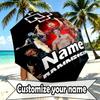 Custom Name Personalized Rammstein Print Umbrella, Auto Open Close, 8‑Rib Sturdy Frame, Commute Camping Hiking Use, Birthday Gift