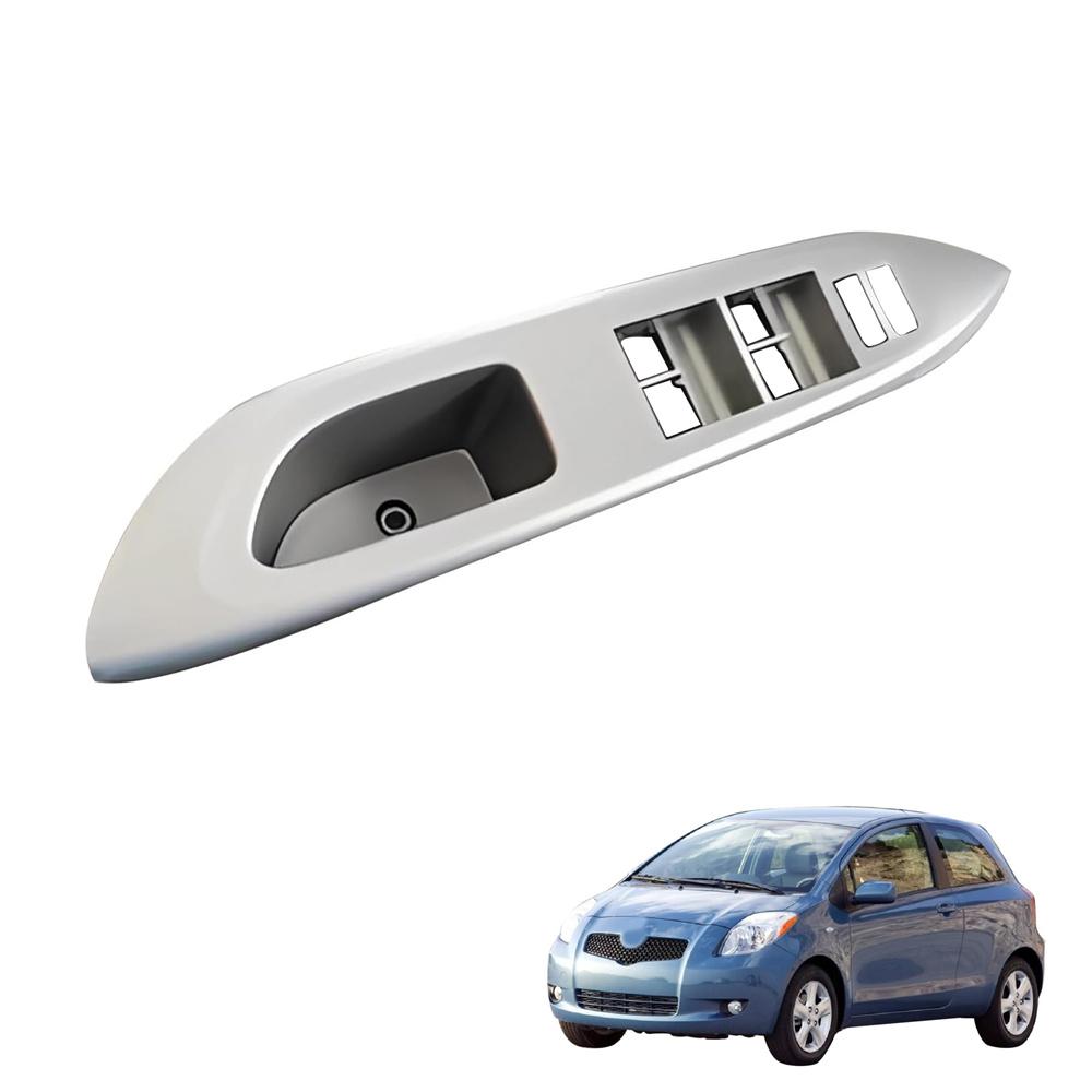 Master Power Window Switch Bezel Trim Silver For Toyota Yaris 2006 - 16 4D Sedan