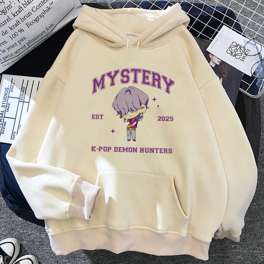 KPop Demon Hunters Hoodies Men Women Anime Cartoon Fashion Streetwear Pullovers Cartoon Sweatshirt