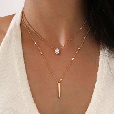 Double Layered Women's Light Luxury  Design,  Winter Sweater Necklace, New Hoodie Chain Accessories