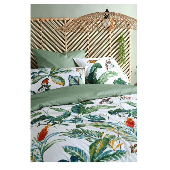 Housse de couette en percale de coton 220 x 240 cm Arupana exotique