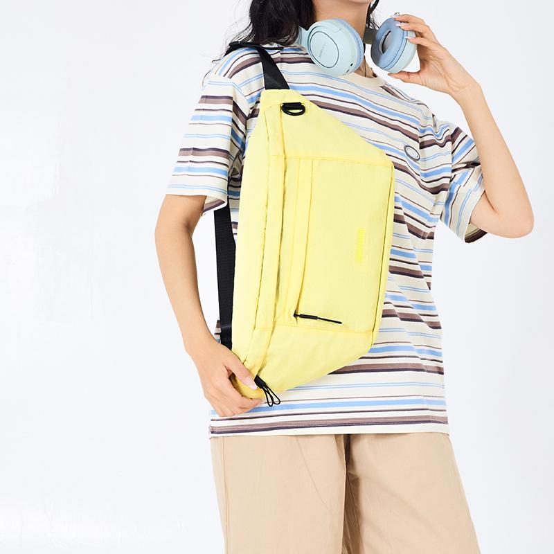 Outdoor Sports Shoulder Bag Women's Chest Bag Lightweight Waterproof Nylon Crossbody Bag