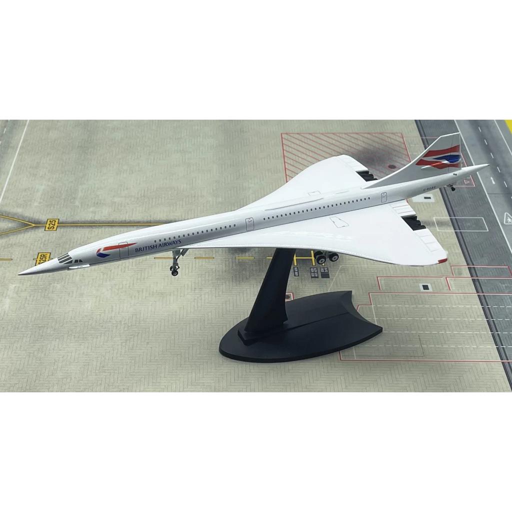 1/200 British Concorde Aircraft Model G-BOAG  Alloy Finished Product Collection Model