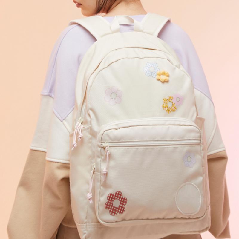 New Converse Polyester Backpack Unisex Milk White 10025826-A01