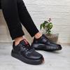 Bestof 544 Black-Black Fuspet Thick Soled Sports Shoes