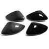 Gloss Black Car Side Wing Mirror Caps Cover For Skoda Octavia Mk3 A7 5E 2014 2015 2016 2017 2018  For VW T-ROC 2017-