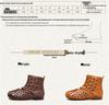 Shanghai Jiezhou 2024 Sandales Bottes Hautes Découpes Rétro en Cuir de Vachette - Chaussures Décontractées Confortables Polyvalentes pour Femmes