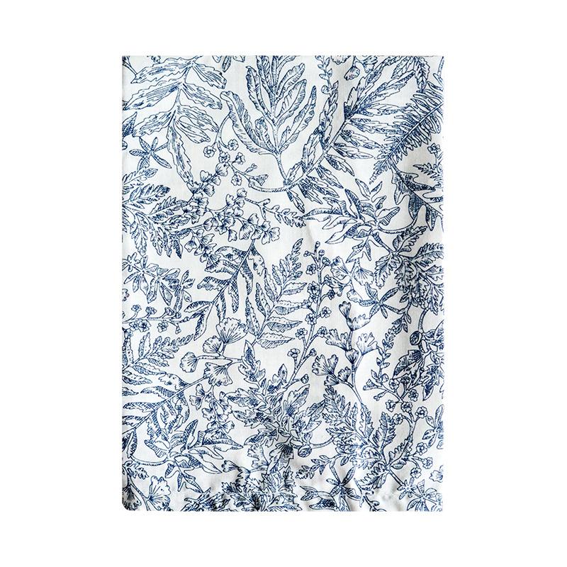 

Cotton fabric printing square napkin cloth, household dining table cloth синій