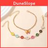 European Style Ladies Anklet Set With Geometric Alloy Design For Casual Wear