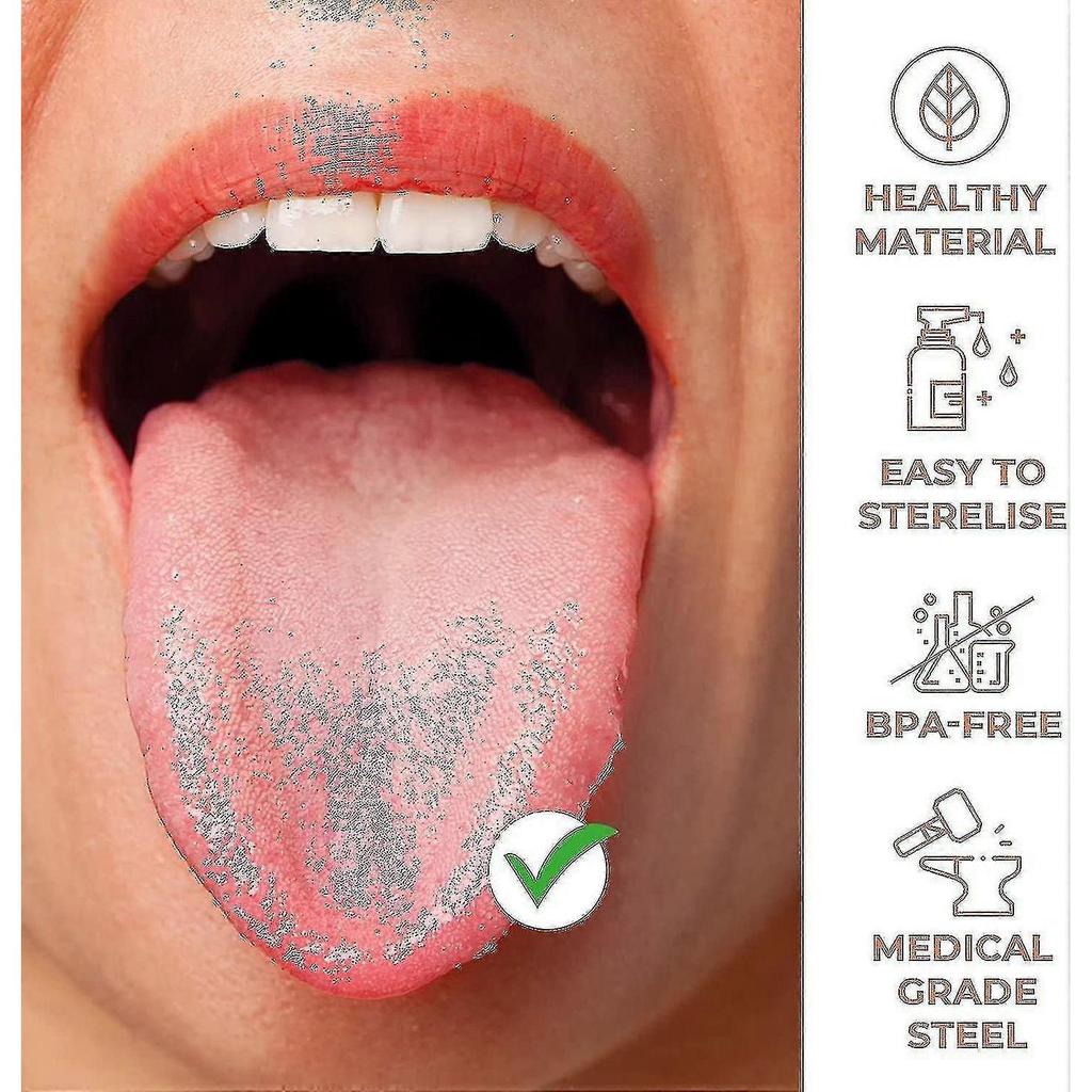 Tongue Scraper Copper - Tongue Cleaner - Tongue Scrubber Tw