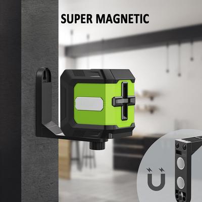 3.7V Small Two Line Laser Level 360° Horizontal Vertical Cross Measuring Tool High Precision Auto Self Leveling Laser Projector