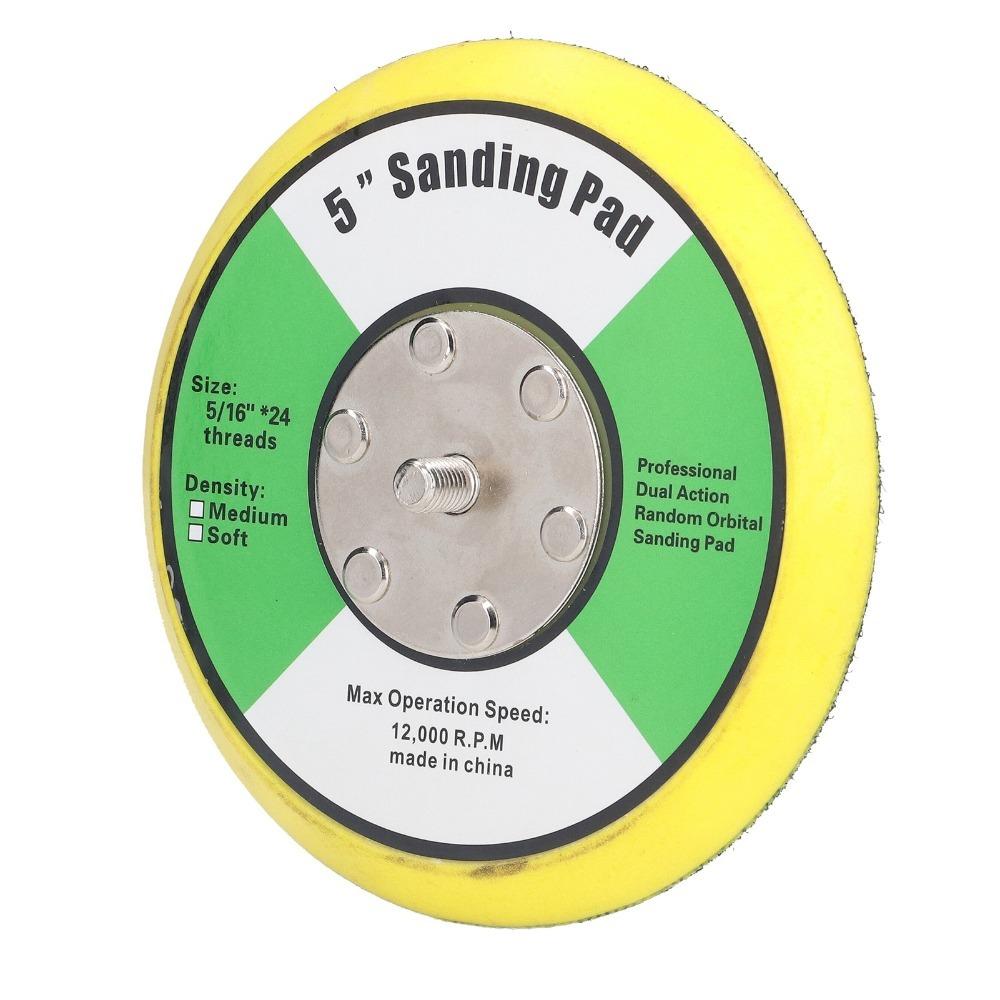5 inch / 6 inch Backing Pad 5/16"-24 Thread Polisher Backing Pad  For Air/DA Random Orbital Sander