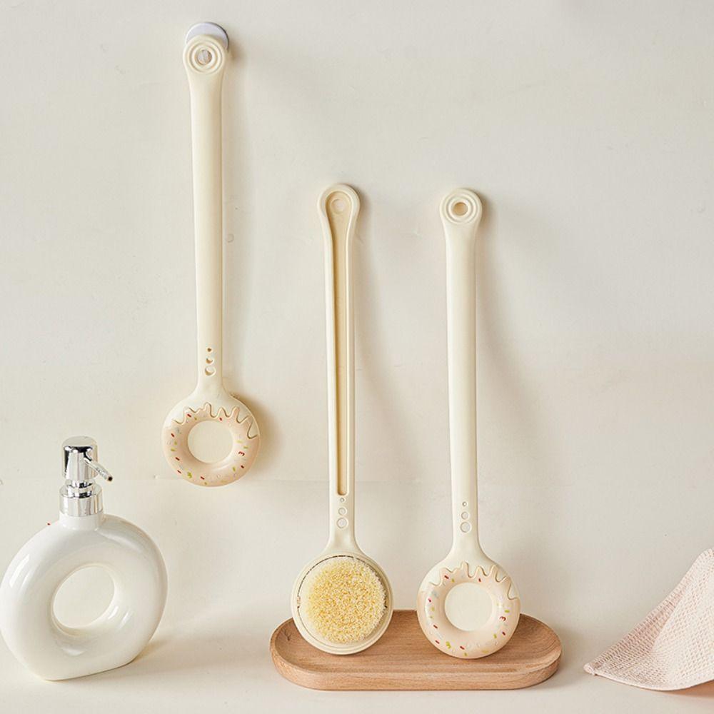 

Long Handle Donut Bath Brush Body Back Brush Back Scrubbing Mud Bath Towel