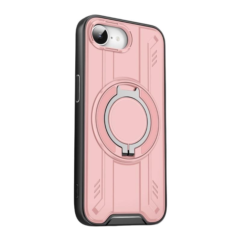 Phone Case for Phone 16E 360 Degree Rotation Kickstand TPU+PC Protective Shock Grade Shell Phone Case