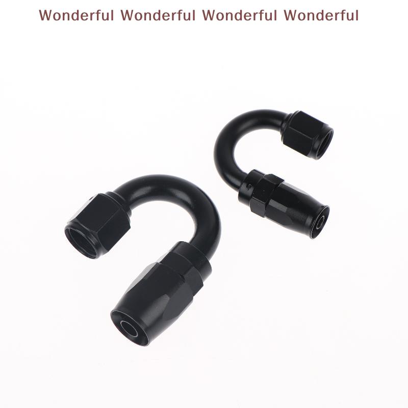 180 Degree AN4 AN6 AN8 AN10 Hose End Fitting Swivel Adapter High Strength Oil Cooler Connector for Workshop