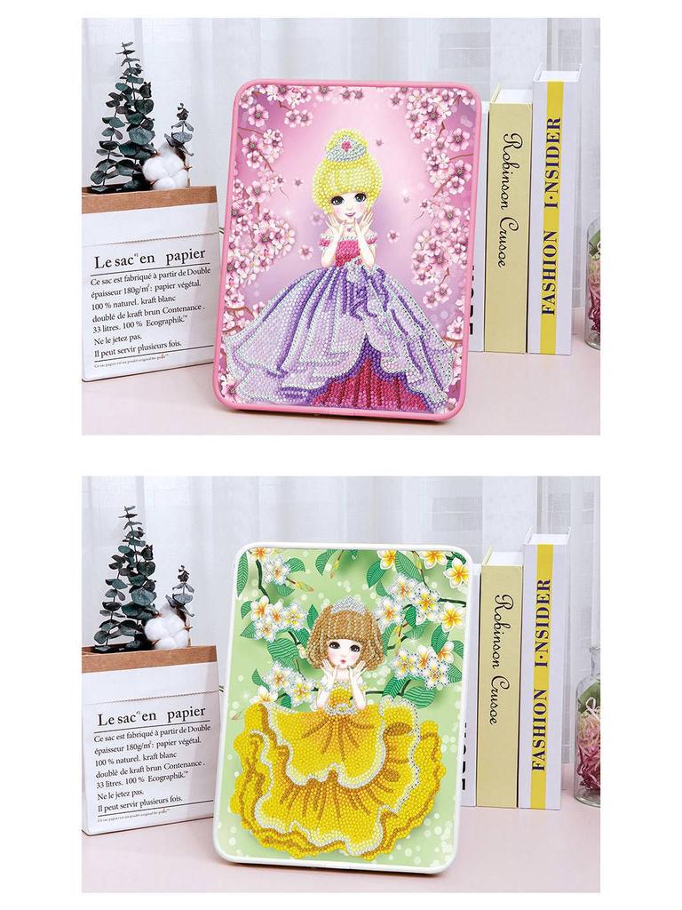 Officially Licensed Children's Little Princess DIY Diamond Painting Kit with Frame