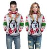 Women Hoodies Men Sweatshirt Snow Man Print Christmas Gift Casual Pullover Top
