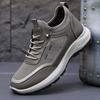 Spring and Summer Men's Shoes Mesh Breathable Lightweight Soft Sole Middle-aged and Elderly Old Man Walking Shoes Father Walking Sports Casual Shoes