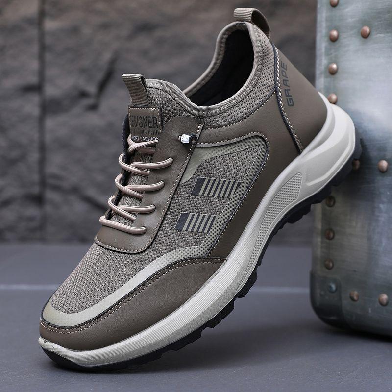 

Весенне-летняя мужская обувь сетчатая дышащая легкая мягкая подошва для среднего и пожилого возраста обувь для ходьбы для пожилого человека отец ходьба спортивная повседневная обувь 44