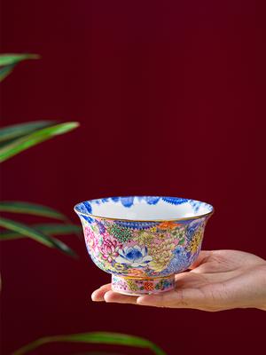 Geschirr Keramik Emaille Unregelmäßig Chinesischer Haushalt Bone China 4,8-Zoll Reisschale 6-Zoll High-End Leichter Luxus Tischdekoration