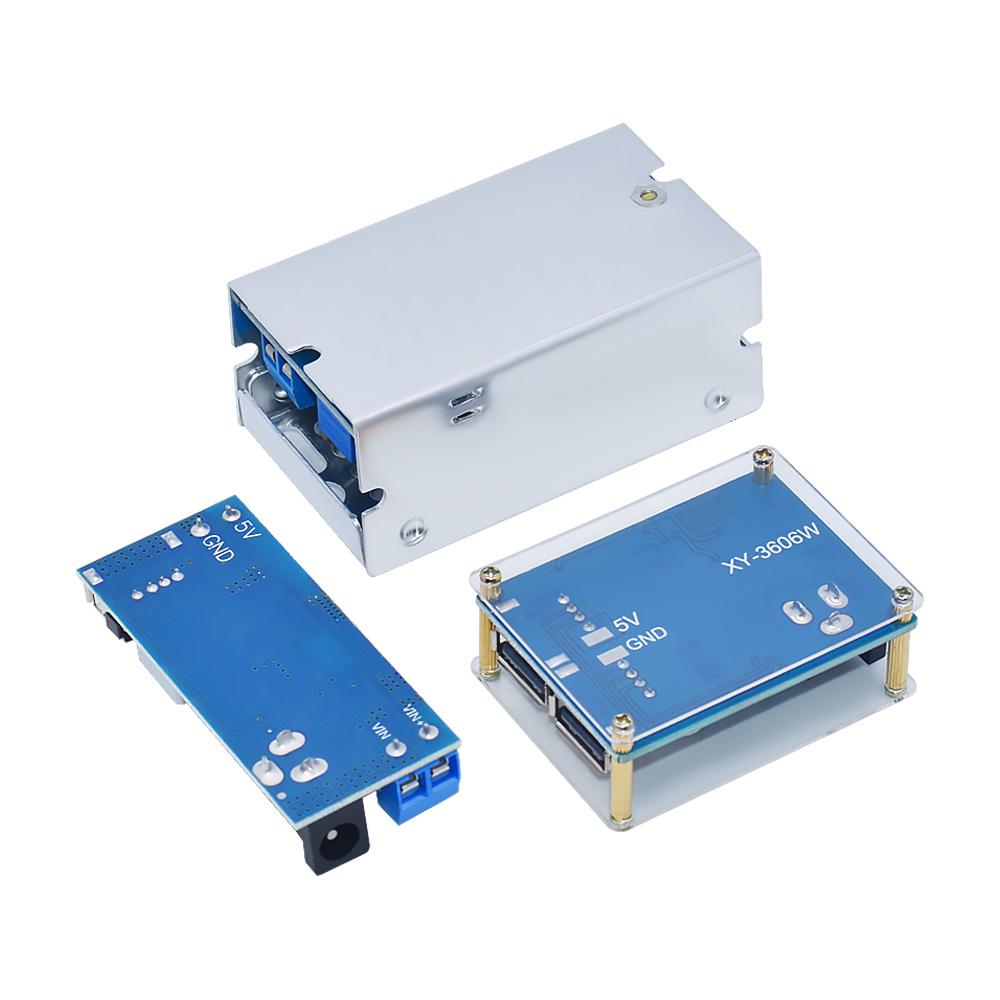 11V/11V to 1V 1A DC-DC Step down Power Supply Buck Converter Adjustable USB Charging Module for Phone Replacement of LM1196S