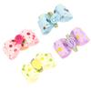 20Pcs Dog Hair Bowknot with Elastic Band Pet Puppy Teddy Grooming Hair Accessories Random Color