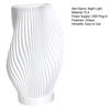 Night Light 3D Printed Pleated Decorative Lamp for Bedside USB Table Lamp for Bedroom Modern Ambient Room Decor