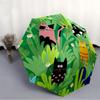 1pc Cats Garden Automatic Folding Umbrella - 8-Rib Automatic Open/Close, Portable Collapsible Compact Umbrella yy251218070