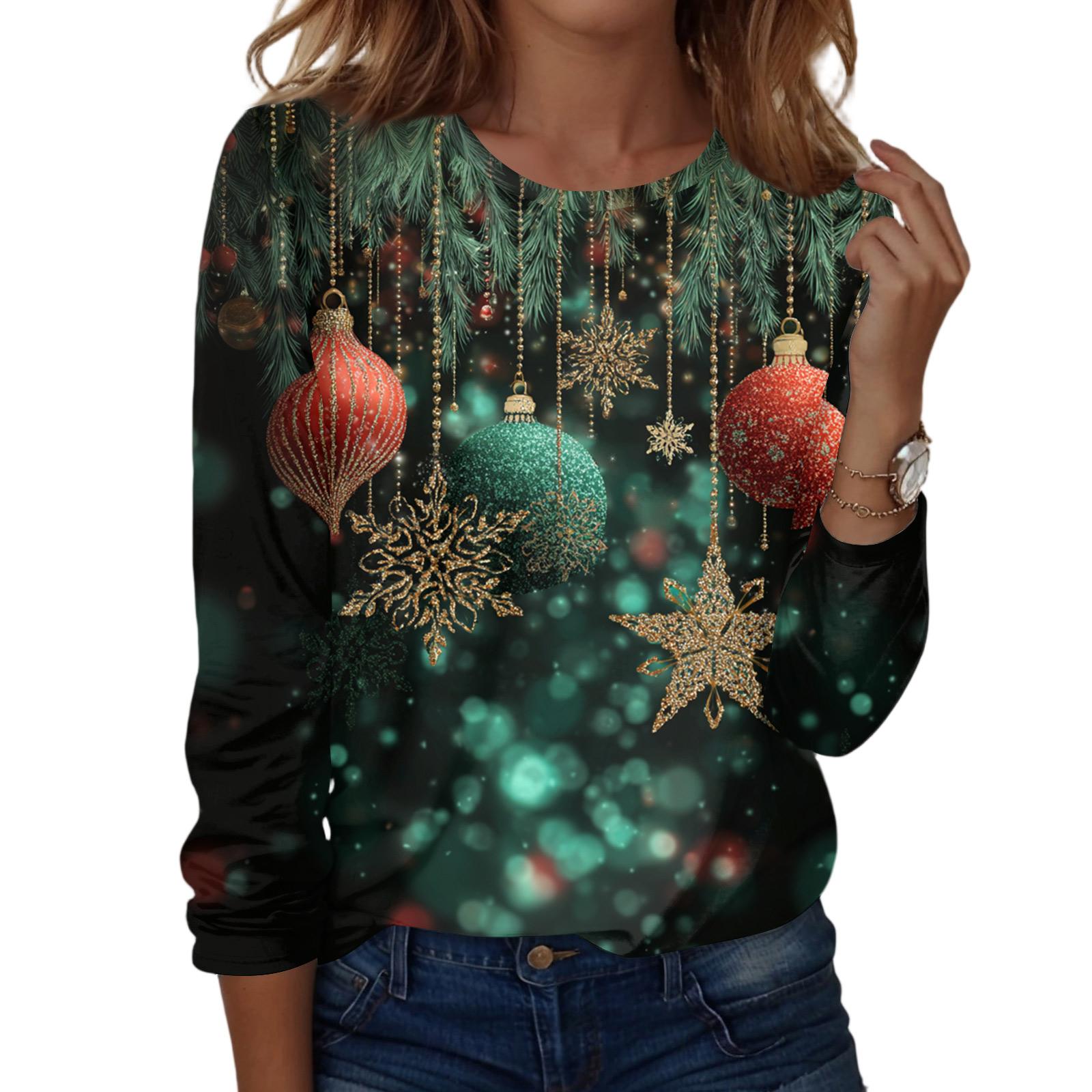 

Женская мода Повседневная футболка с V-образным вырезом, длинными рукавами и декоративными пуговицами L темно-зеленого