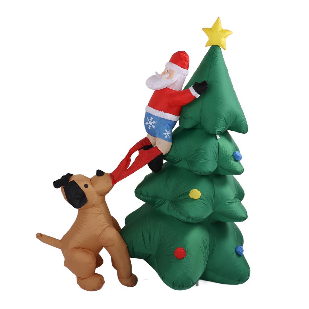 Inflatable Christmas Tree 1.8M Lighting High Speed Low Noise Fans Blow Up Christmas Tree Decoration
