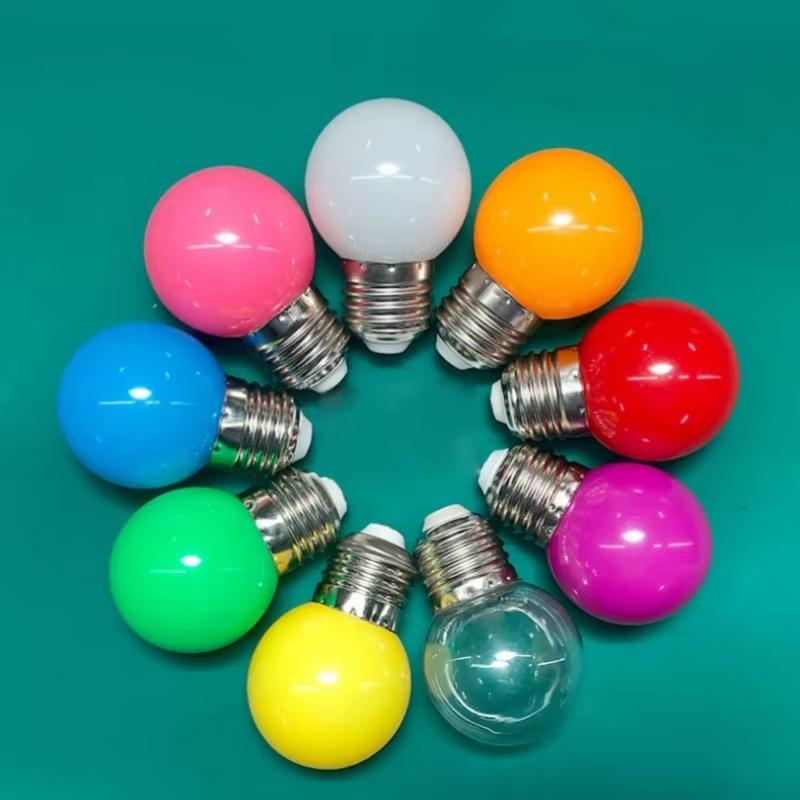 Colour LED Bulb E27 220V G45 7 Color RGB Lampada LED Lamp SMD3528 Holiday Christmas Lamparas LED Light Bulb Fashlight