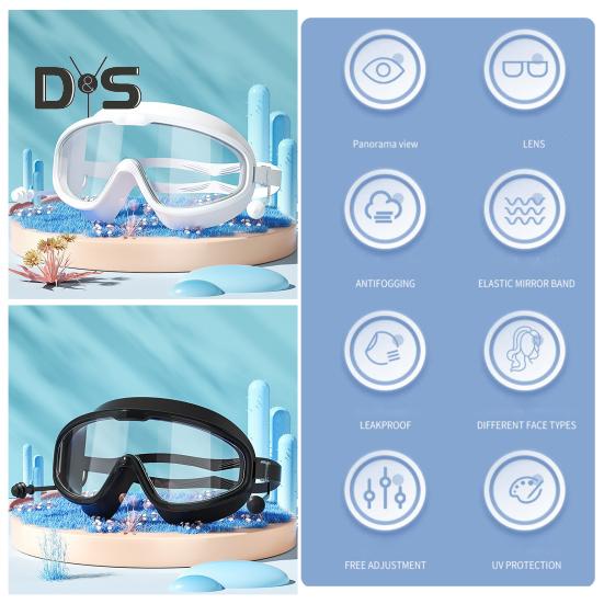 Adults Swimming Goggles Anti-Fog Pool Glasses Clear Vision No Leaking Swim Goggles for Adults Teenagers