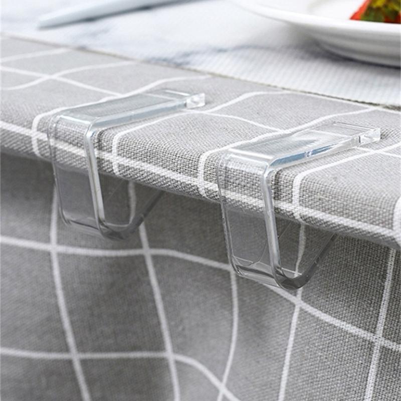 Multifunction Transparent Tablecloth Clamps 4pcs/set Perfect for Home Decoration and Gift Supplies Party Decoration