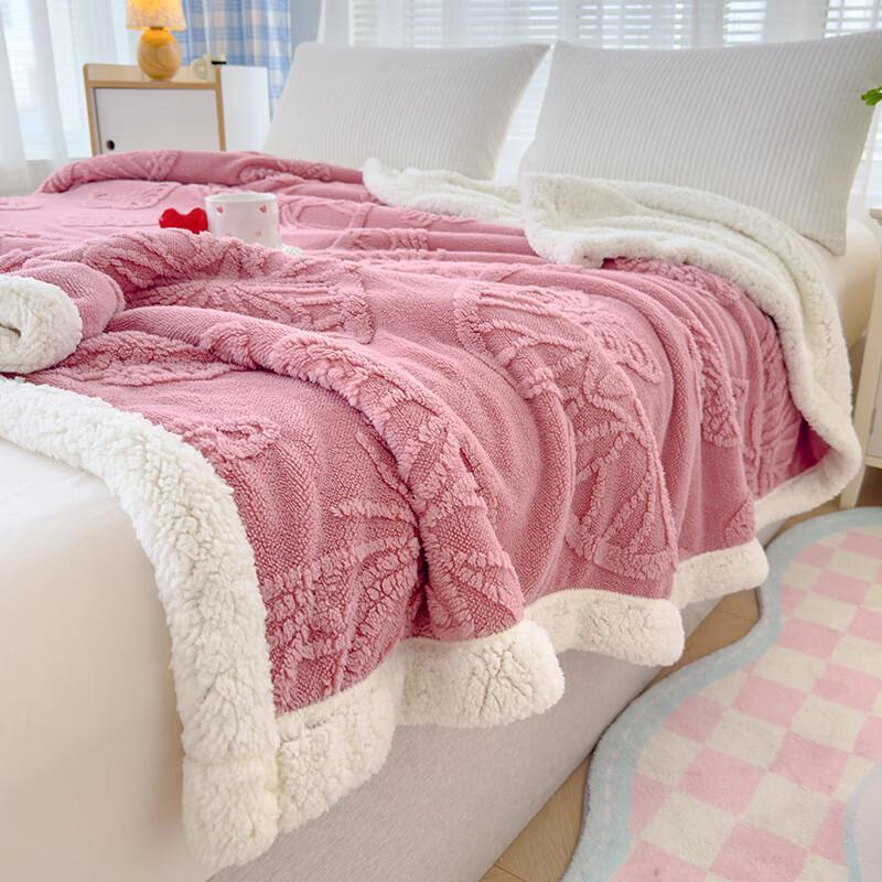 OEING doppelseitige Schmetterlings-Jacquard-Dicke Decke