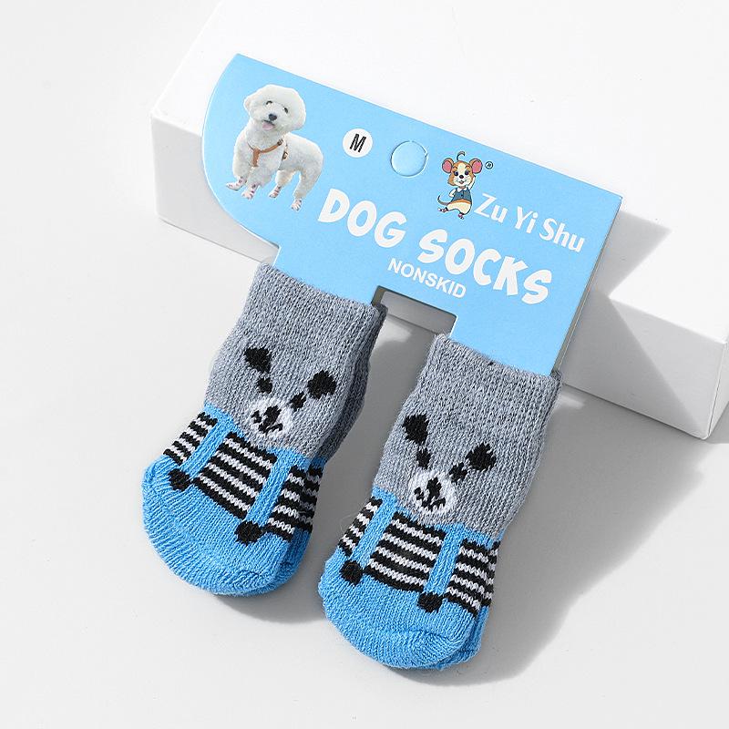 High-Quality Non-Slip Pet Socks for Small Dogs - Cotton Booties for Poodles & Teddies