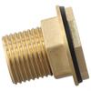 Brass Water Tank Connector Set 12in Female 34in GHT Male with Gasket