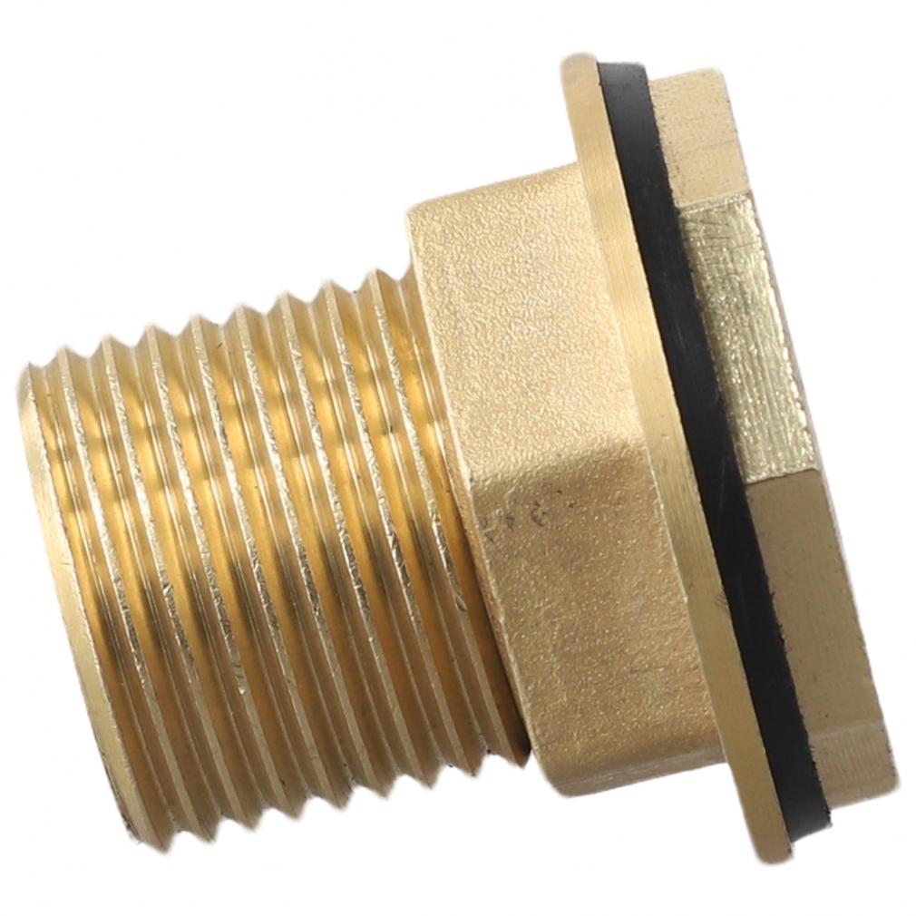 Brass Water Tank Connector Set 12in Female 34in GHT Male with Gasket