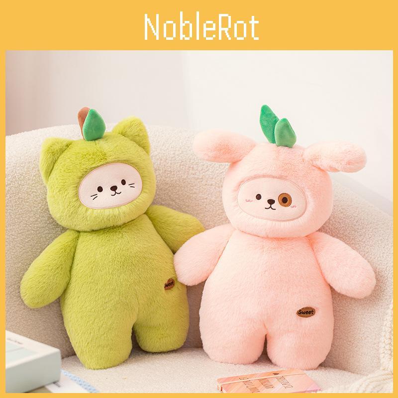 Peach Fruit Series Dog Pear Cat Potato Bear Plush Toy Stuffed Doll Decoration