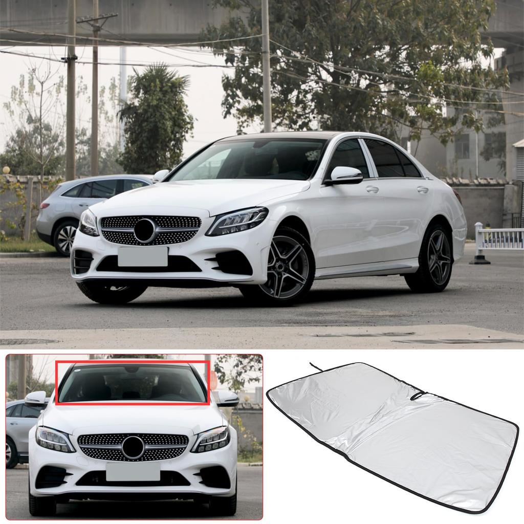 Windshield Car Front Car Light Heat Summer UV Easy Installation and Interior Car Design Mercedes-Benz C-Class (2015-2021) Sunshade, Sunshade, Shade,