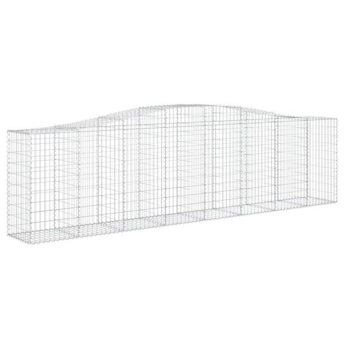 VidaXL 15x Arched Gabion Baskets Arched Gabion Cages Gabion Walls Garden Fences Terrace Outdoor 3145965