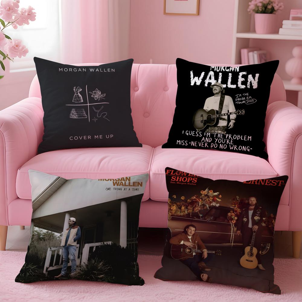 M-Morgan Wallen Kissenbezug Bequem Wendbar Ideal für Auto Sofa Schlafzimmer & Mehr