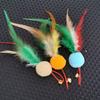 10 Pack Charm Replacement with Bells and Ball for Interactive Cats Toy Entertainment Toy Length 7.1"