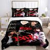 Michael Jackson Bad Tour Print 3Pcs Bedding Setduvet Cover With 2 Bedropillowcase Home Birthday Gift