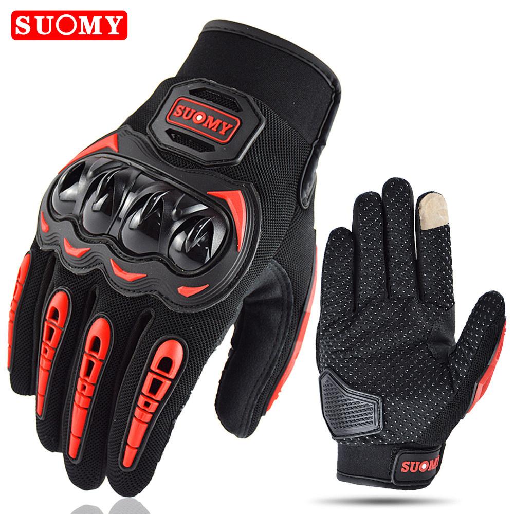 Suomy Motorcycle Gloves Motorbike Gloves Touch Screen Breathable Guantes Moto Gloves Racing Summer Spring Men Women Luva Moto DH